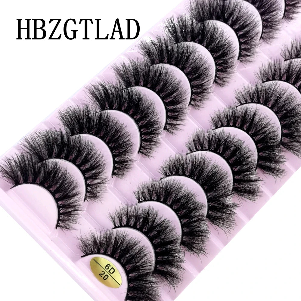 Plateau de faux cils en mink noirs