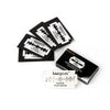 Pack of Matgicol Super Platinum double edge shaving razor blades in black packaging
