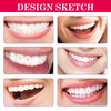 Design sketches showing various styles of tooth jewelry designs for DIY kits