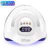 Weiße SUN X23MAX professionelle UV-LED-Nagellampe mit digitaler Anzeige 099.