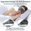 Gray memory foam sleep mask designed with a 15 degree angle for pressure-free comfort