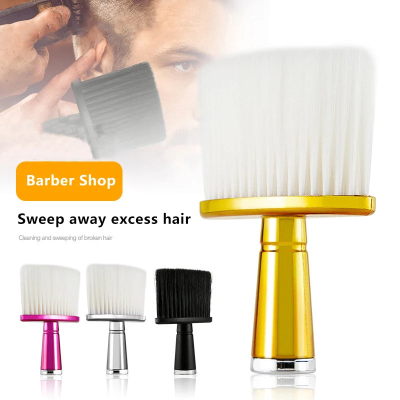 Set professioneller Haarbürsten, große und kleine weiße sowie eine schwarze Bürste