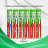 Six packages of circular power bristles toothbrushes for removing tooth stains
