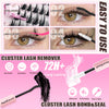 A set of cluster lash remover and bond seal tools for DIY volume lash extensions.