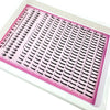 A box of lash extensions featuring bottom lashes and wispy spikes for professional use.