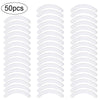 50 almohadillas reutilizables de curvar pestañas de goma en blanco