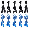 Un ensemble de bouchons d'oreille en silicone réutilisables de différentes couleurs et styles pour la réduction du bruit