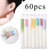 Una colección de 60 palitos para limpiar perforaciones, en varios colores y longitudes.