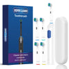 A box and components for a deeper cleaner electric toothbrush set including the brush and charging unit.