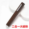 A brown nail magnet wand set with a silver tip, shown diagonally against a white background.