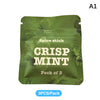 Un paquet de trois bâtons d'épice Crisp Mint dans un emballage vert.
