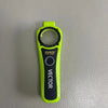 A bright lime green professional electric hair trimmer with a black handle and circular opening.