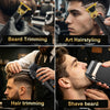 A set of hair clippers used for beard trimming, art hairstyling, hair trimming, and shaving a beard.