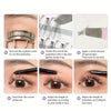 Instructions for applying DIY Faux Mink Cluster Lashes to curl and shape eyelashes