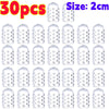 30 pieces of clear silicone toe covers for foot protection