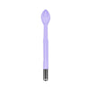 A purple high frequency facial electrotherapy wand with a tapered tip.