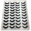 Un plateau de faux cils de renard noirs en 3D pour application en bande à haut volume