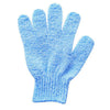 Light blue exfoliating mitts for body massage