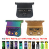 A set of professional carbon steel barber trim knives including a DLC 2.0 tool and several other models.