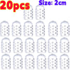 20 pieces of clear silicone toe covers for foot protection