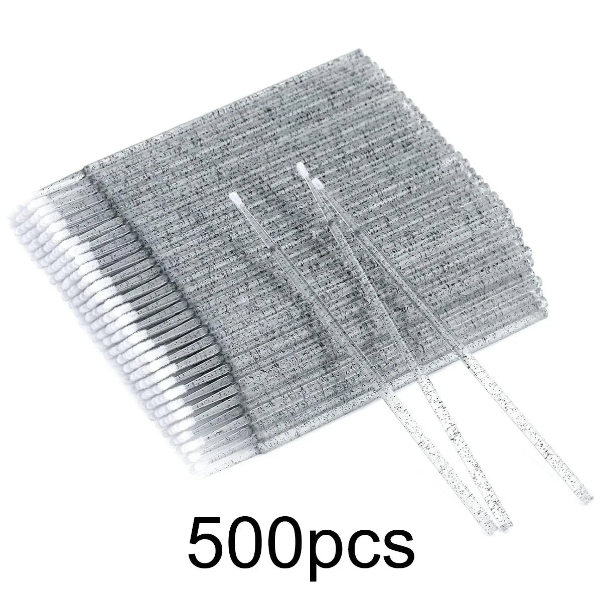 Grille rectangulaire plate de fines brosses micro en cristal d'argent pour le travail de détails et les extensions.