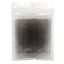A clear plastic bag filled with precision cotton swabs for eyelash extensions.