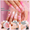 Hands show easy application of pink builder nail gel for extensions and 3D nail art using pick, mold, and press methods.