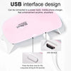 Pink USB interface design for a portable UV LED nail dryer lamp with timer settings