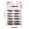 A package of MIOFIA false eyelashes featuring 160 clusters of wispy anime style lashes.