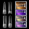 Ein Set weicher Gel-Tipps für Nagellängen in verschiedenen Formen und Farben.