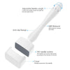 A white adjustable microneedle set with a handle, nose, and cover for skin rejuvenation.