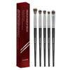 A set of nine MAANGE makeup brushes displayed in a red box.