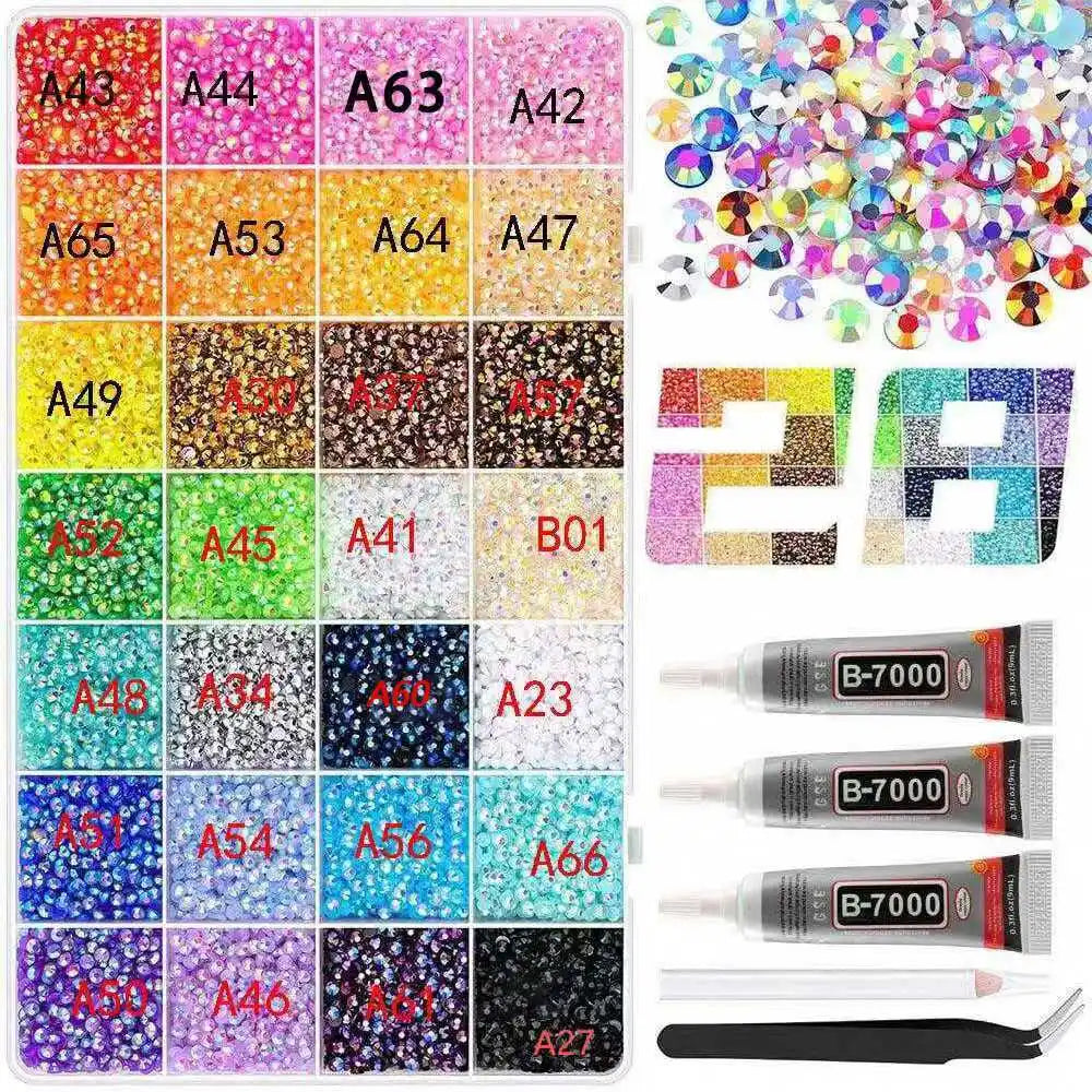A collection of mixed color resin drill bits and tools for DIY crafting projects.