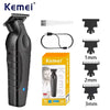 Black Kemei professional electric hair trimmer and clipper with various attachments