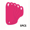 A set of five pink V-line face lifting and slimming masks stacked together.