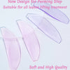 A set of new pink lash lift pads for a perming step treatment.