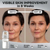 Before and after images showing visible skin improvement in 8 weeks with Collagen & Hyaluronic Acid Anti-Wrinkle Essence