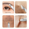 Precision Stainless Steel Eyebrow Tweezers Set (4 Pcs)
