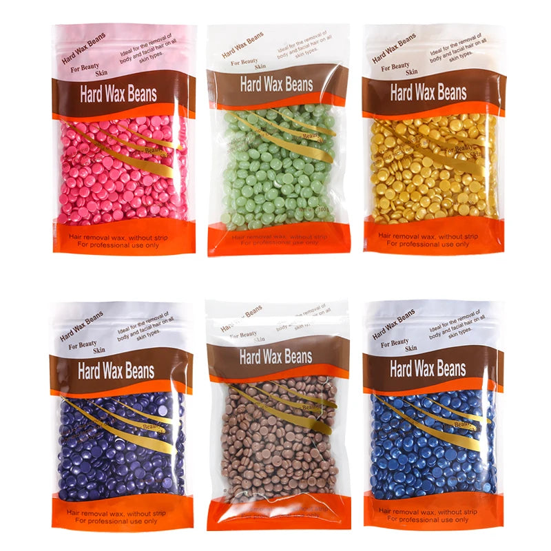 Pack of four bags of Hard Wax Beans for gentle hair removal
