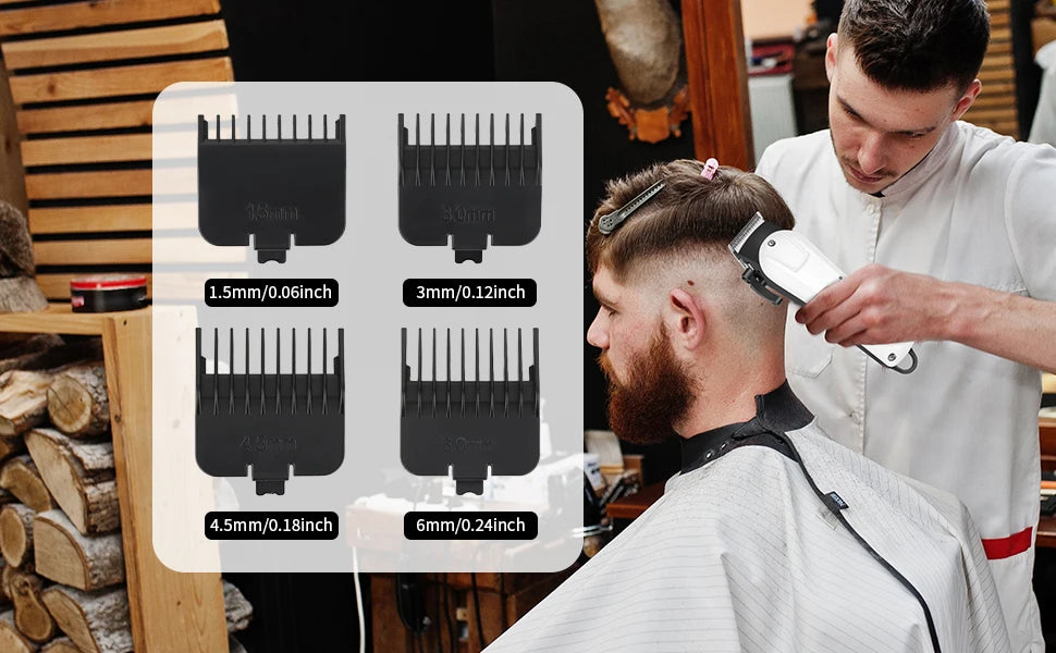 A man is using a professional rechargeable hair clipper trimmer on another man's haircut.