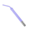 A purple high frequency facial electrotherapy wand with a silver tip.