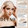 Gros plan d'un bandeau en velours beige conçu pour les tenues de perruques, montrant sa texture et son ajustement.