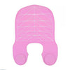 A pink reusable silicone hair dyeing cape with a cutting collar.