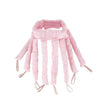 Pink removable heatless hair curlers for overnight styling