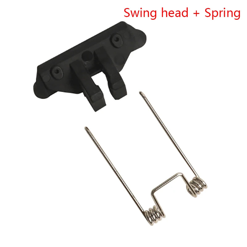 Black hair clipper swing head and spring replacement parts kit