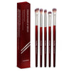 A set of five MAANGE premium makeup brushes displayed in a red box.
