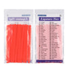 Pack of 20 orange ligature ties for dental orthodontics