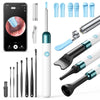 A collection of HD ear wax removal tools including various instruments and silicone tips displayed on a white background.