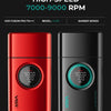Red VGR Fusion Pro FS+++ trimmer and black VGR Barber Series trimmer side by side