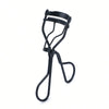 A black metal eyelash curler with a flexible wire frame design.